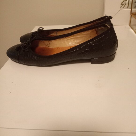 Prada Women's Black Ballet Flat Size 6.5 - Picture 3 of 8